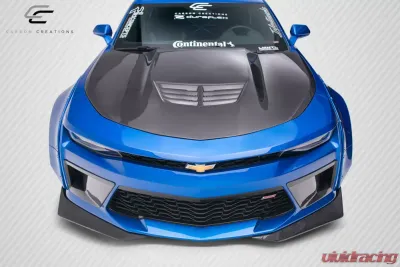 2016-2018 Chevrolet Camaro Carbon Creations DriTech Grid Front Bumper Air Duct Extensions Add Ons Spat Extensions - 2 Piece - 113179