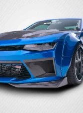2016-2018 Chevrolet Camaro Carbon Creations DriTech Grid Front Bumper Air Duct Extensions Add Ons Spat Extensions - 2 Piece                                     - 113179 - Image 6