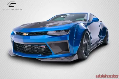 2016-2018 Chevrolet Camaro Carbon Creations DriTech Grid Front Bumper Air Duct Extensions Add Ons Spat Extensions - 2 Piece - 113179