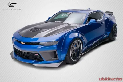 2016-2018 Chevrolet Camaro Carbon Creations DriTech Grid Front Bumper Air Duct Extensions Add Ons Spat Extensions - 2 Piece - 113179