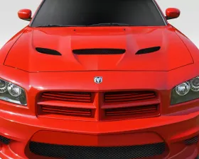 2006-2010 Dodge Charger Duraflex Hellcat Look Hood - 1 Piece