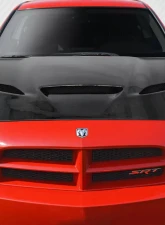 2006-2010 Dodge Charger Carbon Creations DriTech Hellcat Look Hood - 1 Piece                                     - 113199 - Image 4