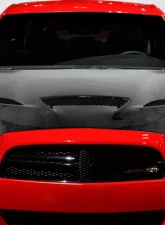 2011-2014 Dodge Charger Carbon Creations DriTech Hellcat Look Hood - 1 Piece                                     - 113201 - Image 4
