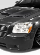 2005-2007 Dodge Magnum Duraflex Hellcat Look Hood - 1 Piece                                     - 113202 - Image 2
