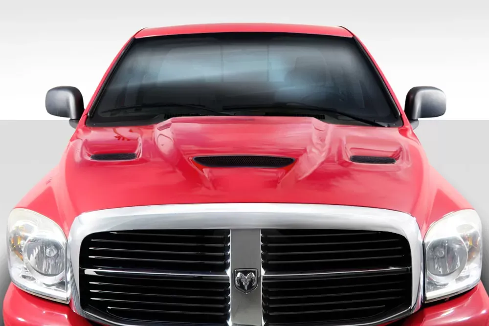 2002-2008 Dodge Ram Duraflex Hellcat Look Hood - 1 Piece - 113212