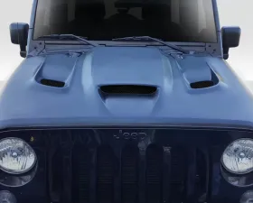 2007-2018 Jeep Wrangler Duraflex Hellcat Look Hood - 1 Piece