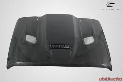 2007-2018 Jeep Wrangler Carbon Creations DriTech Hellcat Look Hood - 1 Piece - 113215