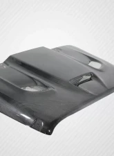 2007-2018 Jeep Wrangler Carbon Creations DriTech Hellcat Look Hood - 1 Piece                                     - 113215 - Image 4