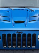 2007-2018 Jeep Wrangler Duraflex Viper Look Hood - 1 Piece                                     - 113216 - Image 8