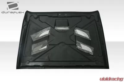 2007-2018 Jeep Wrangler Duraflex Viper Look Hood - 1 Piece - 113216