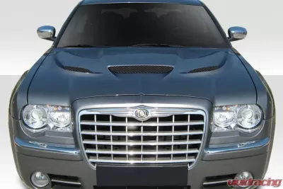 2005-2010 Chrysler 300 300c Duraflex Hellcat Look Hood - 1 Piece - 113218