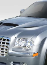 2005-2010 Chrysler 300 300c Duraflex Hellcat Look Hood - 1 Piece                                     - 113218 - Image 2