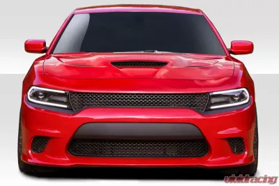 2015-2023 Dodge Charger Duraflex Hellcat Look Front Bumper - 1 Piece - 113220