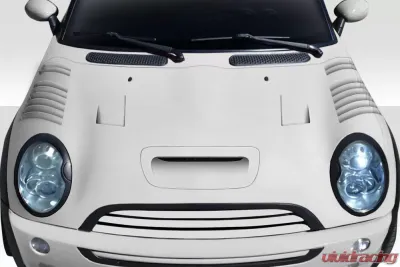2002-2006 Mini Cooper / Cooper S R50 R53 2005-2008 Cooper convertible R52 Duraflex Racer Hood - 1 Piece - 113313