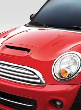 2007-2013 Mini Cooper Hatchback R56 Clubman R55 2009-2015 Cooper convertible R57 2012-2015 Cooper Coupe / Roadster R58 R59 Duraflex Racer Hood - 1 Piece                                     - 113314 - Image 2