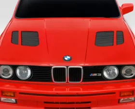 1984-1991 BMW 3 Series E30 Duraflex GTR Hood - 1 Piece