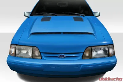 1987-1993 Ford Mustang Duraflex GT500 Hood - 1 Piece - 113343
