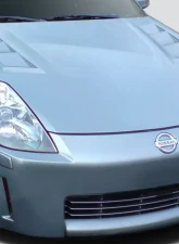 2007-2008 Nissan 350Z Z33 Duraflex TS-3 Hood - 1 Piece                                     - 113357 - Image 2