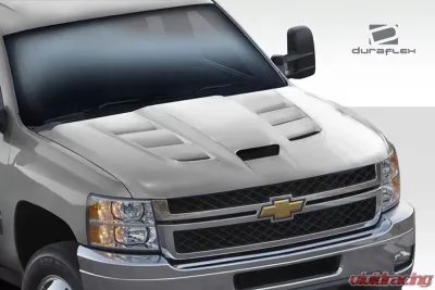 2007-2013 Chevrolet Silverado Duraflex Viper Look Hood - 1 Piece - 113402
