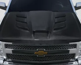 2007-2013 Chevrolet Silverado Carbon Creations Viper Look Hood - 1 Piece