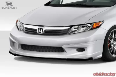 2012-2012 Honda Civic 4DR Duraflex Type M Front Lip Spoiler - 1 Piece - 113418