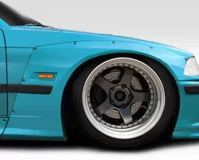 1992-1998 BMW 3 Series M3 E36 2DR Duraflex Circuit Front Fender Flares - 4 Piece