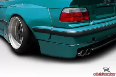 1992-1998 BMW 3 Series M3 E36 2DR Duraflex Circuit Rear Add Ons Spat Extensions - 2 Piece - 113445