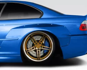 2001-2006 BMW M3 E46 Duraflex Circuit Rear Fender Flares - 2 Piece