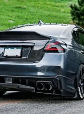 2015-2021 Subaru WRX STI Carbon Creations VRS Rear Diffuser - 3 Piece                                     - 113472 - Image 3