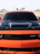 2008-2023 Dodge Challenger Carbon Creations Viper Look Hood - 1 Piece                                     - 113490 - Image 5