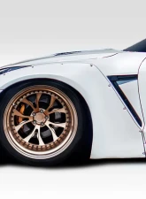 2009-2021 Nissan GT-R R35 Duraflex LBW Front Fender Flares - 4 Piece                                     - 113508 - Image 7