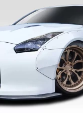 2009-2021 Nissan GT-R R35 Duraflex LBW Front Fender Flares - 4 Piece                                     - 113508 - Image 2