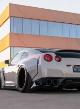 2009-2016 Nissan GT-R R35 Carbon Creations LBW Rear Diffuser / Splitters - 3 Piece                                     - 113511 - Image 3