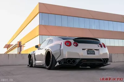 2009-2016 Nissan GT-R R35 Carbon Creations LBW Rear Diffuser / Splitters - 3 Piece - 113511