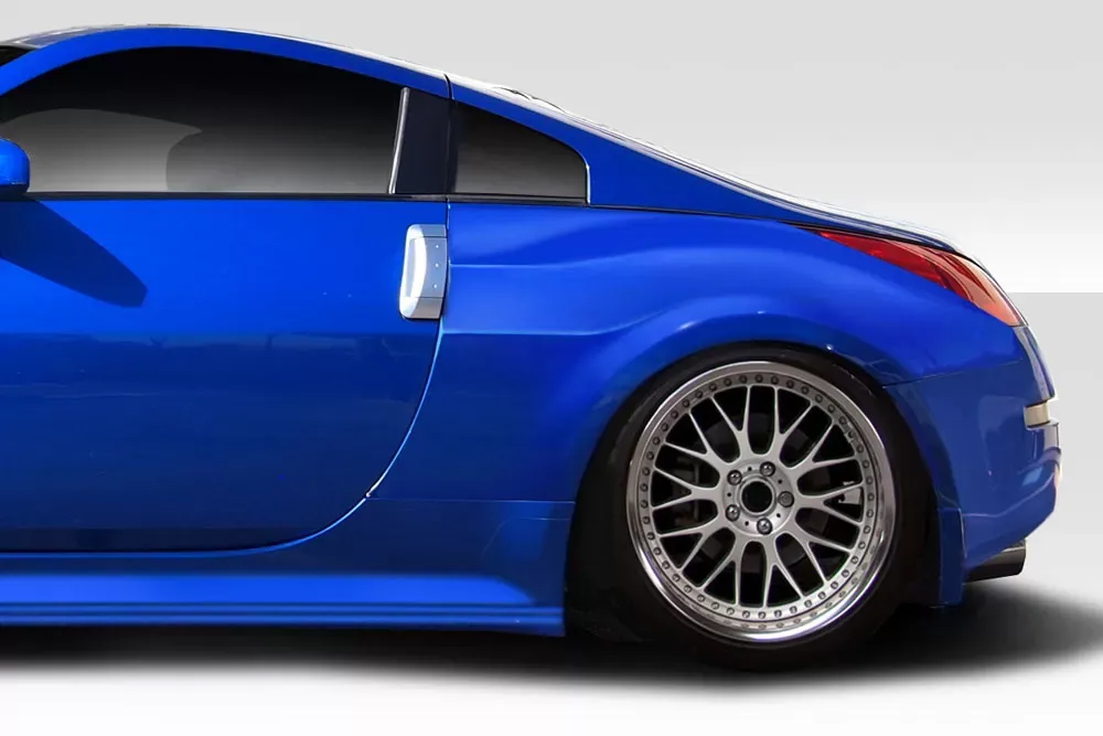 2003-2008 Nissan 350Z Z33 Duraflex Demon Rear Fender Flares - 2 Piece - 113549