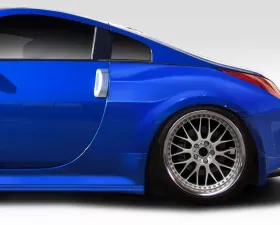 2003-2008 Nissan 350Z Z33 Duraflex Demon Rear Fender Flares - 2 Piece