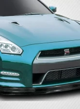 2012-2016 Nissan GT-R R35 Carbon Creations HK Front Lip Spoiler - 1 Piece                                     - 113557 - Image 2