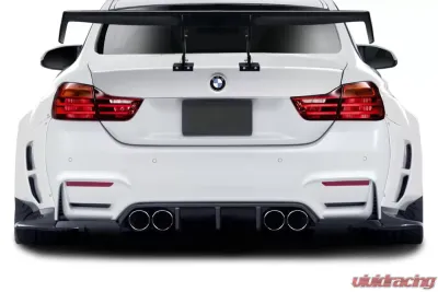 2014-2020 BMW 4 Series F32 AF-1 Wide Body Rear Diffuser ( GFK ) - 4 Piece (S) ( Must be used with Couture M4 Look Rear Bumper ) - 113585