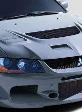 2003-2006 Mitsubishi Lancer Evolution 8 9 Duraflex C-1 Hood - 1 Piece                                     - 113603 - Image 2
