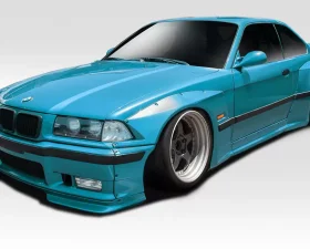 1992-1998 BMW 3 Series M3 E36 2DR Duraflex Circuit Wide Body Kit - 8 Piece