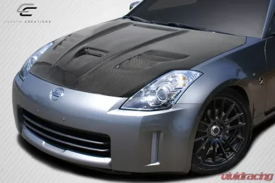 2003-2006 Nissan 350Z Z33 Carbon Creations Vader Hood - 1 Piece - 113641