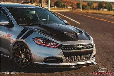 2013-2016 Dodge Dart Carbon Creations Hellcat Look Hood - 1 Piece - 113648
