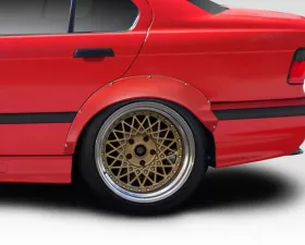 1992-1998 BMW 3 Series E36 Duraflex RBS Rear Fender Flares - 2 Piece