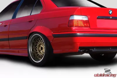 1992-1998 BMW 3 Series E36 Duraflex RBS Rear Fender Flares - 2 Piece - 113677