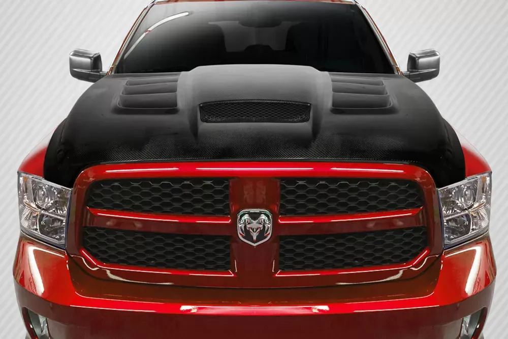 2009-2018 Dodge Ram 1500 Carbon Creations Viper Look Hood - 1 Piece - 113687