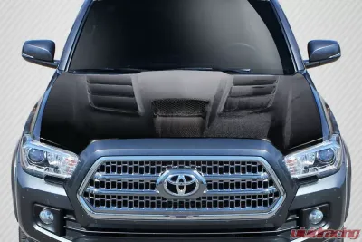 2012-2015 Toyota Tacoma Carbon Creations Viper Hood - 1 Piece - 113720