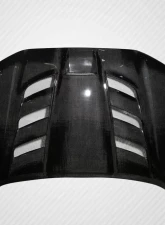 2012-2015 Toyota Tacoma Carbon Creations Viper Hood - 1 Piece                                     - 113720 - Image 3