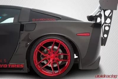 2005-2013 Chevrolet Corvette C6 Carbon Creations ZR1 Look Rear Fenders - 2 Piece - 113784