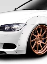 2007-2013 BMW 3 Series E92 2dr E93 Convertible Duraflex Circuit Wide Body Front Fender Flares - 4 Piece ( fits all models except M3 )                                     - 113785 - Image 2