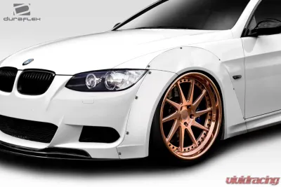 2007-2013 BMW 3 Series E92 2dr E93 Convertible Duraflex Circuit Wide Body Front Fender Flares - 4 Piece ( fits all models except M3 ) - 113785